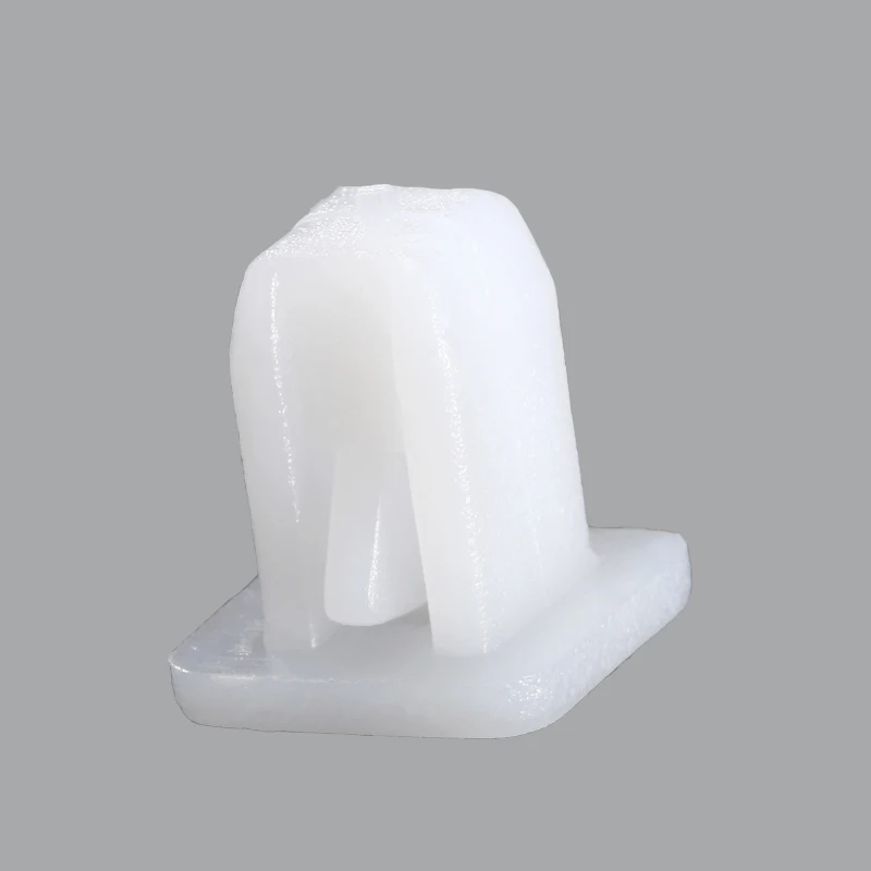 50Pcs Square White Auto Bumper Fastener Rivet Retainer Push Car Cover Fender Car Door Clamp Panel Clip Auto Plastic Fasteners