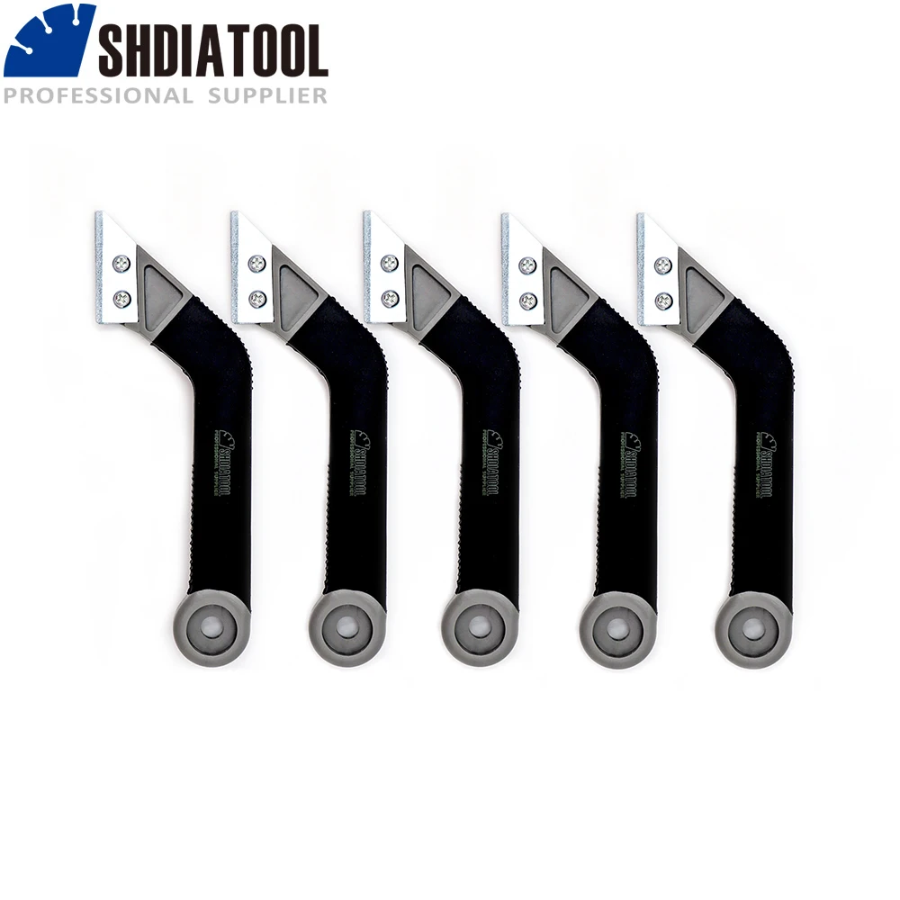 SHDIATOOL Jointing Pointing Tile Cleaning Remover Tool 5pcs Portable Tungsten Carbide Edge Blade Grout Saw Masonry Tiling Tile