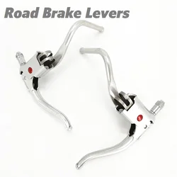 Road Bicycle Brake Levers Road Handlebar-Bent Bar Brake Lever C-Type Caliper Double Control Brake Handle 22.2mm Aluminum Alloy