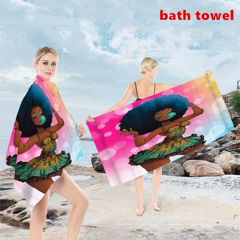 

Printing Quick Dry Muti-functional Bath Towels Highly Absorbent Beach Towel Sport Swim Camping Yoga Blanket Cushion Mats