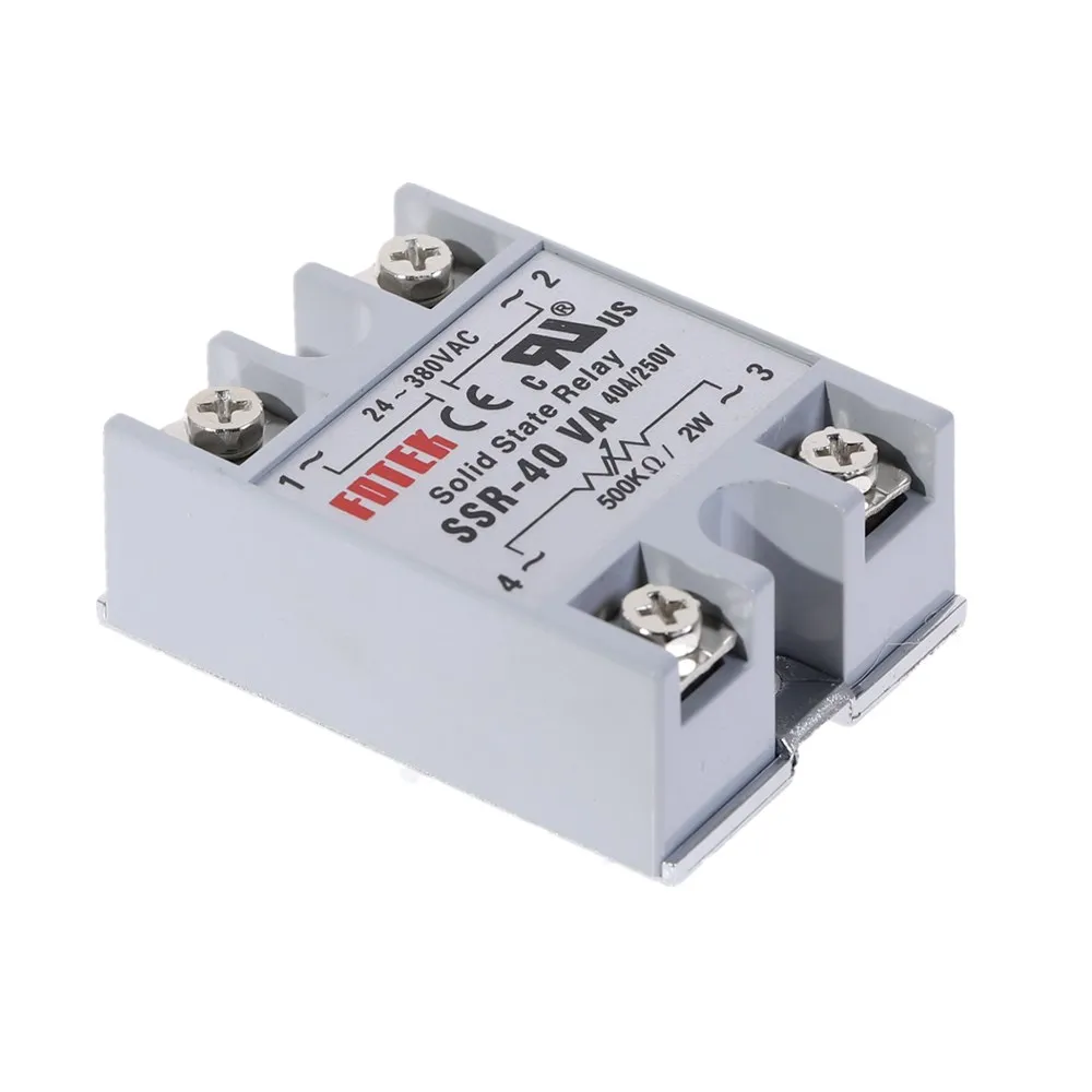 SSR Solid State Relay SSR-40VA 40A Relais Regulator 24-380VAC Output SSR 40VA Single Phase Solid State Relay