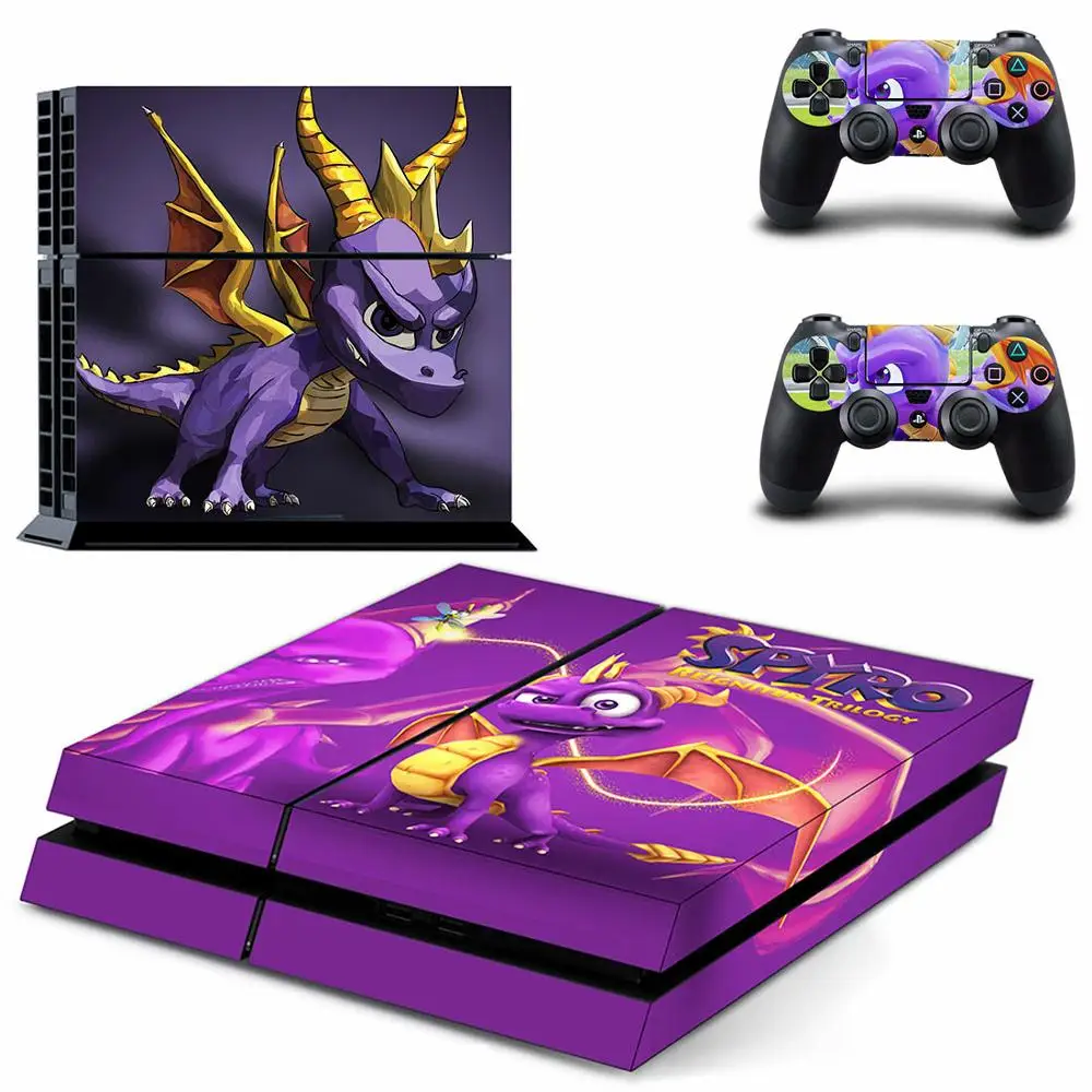 Spyro PS4 Stickers Skin Decal Cover For PS4 Console & Controller Skins Vinyl