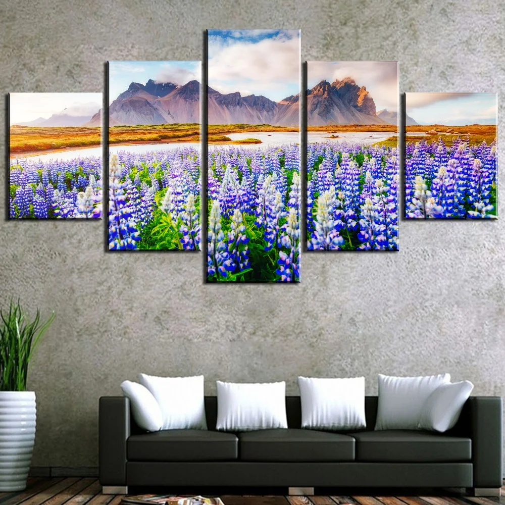 

Landscape Canvas Wall Art, HD Print, Large, Flowers, Landscape Posters, Pictures, Home Decor, Living Room Decoration, 5 Pcs