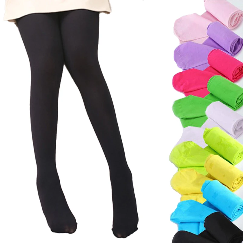 

Colorful candy color girls tights Spring autumn velvet kids pantyhose good elastics girls dancing stocking thin children legging