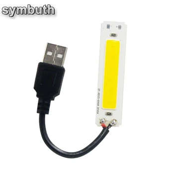 DC 5V USB LED Lichtbron 2W COB Strip Bar Lamp 60x15mm Warm Koud Wit 3000K 6500K voor DIY Werklamp