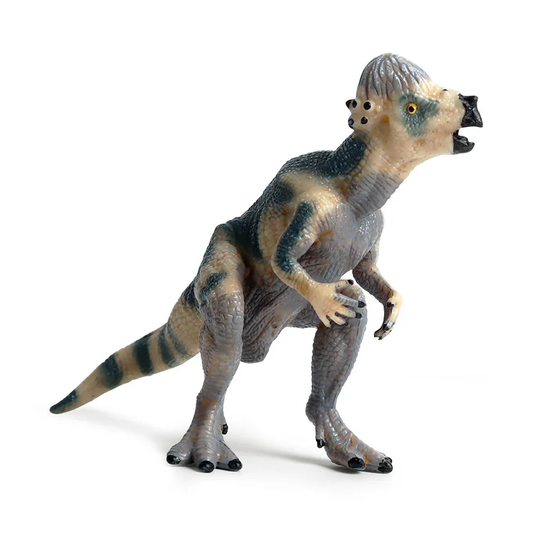 New Prehistoric Jurassic Pachycephalosaurus Solid PVC Dinosaur World Animal Model Action Figures Collection Toy For Kids