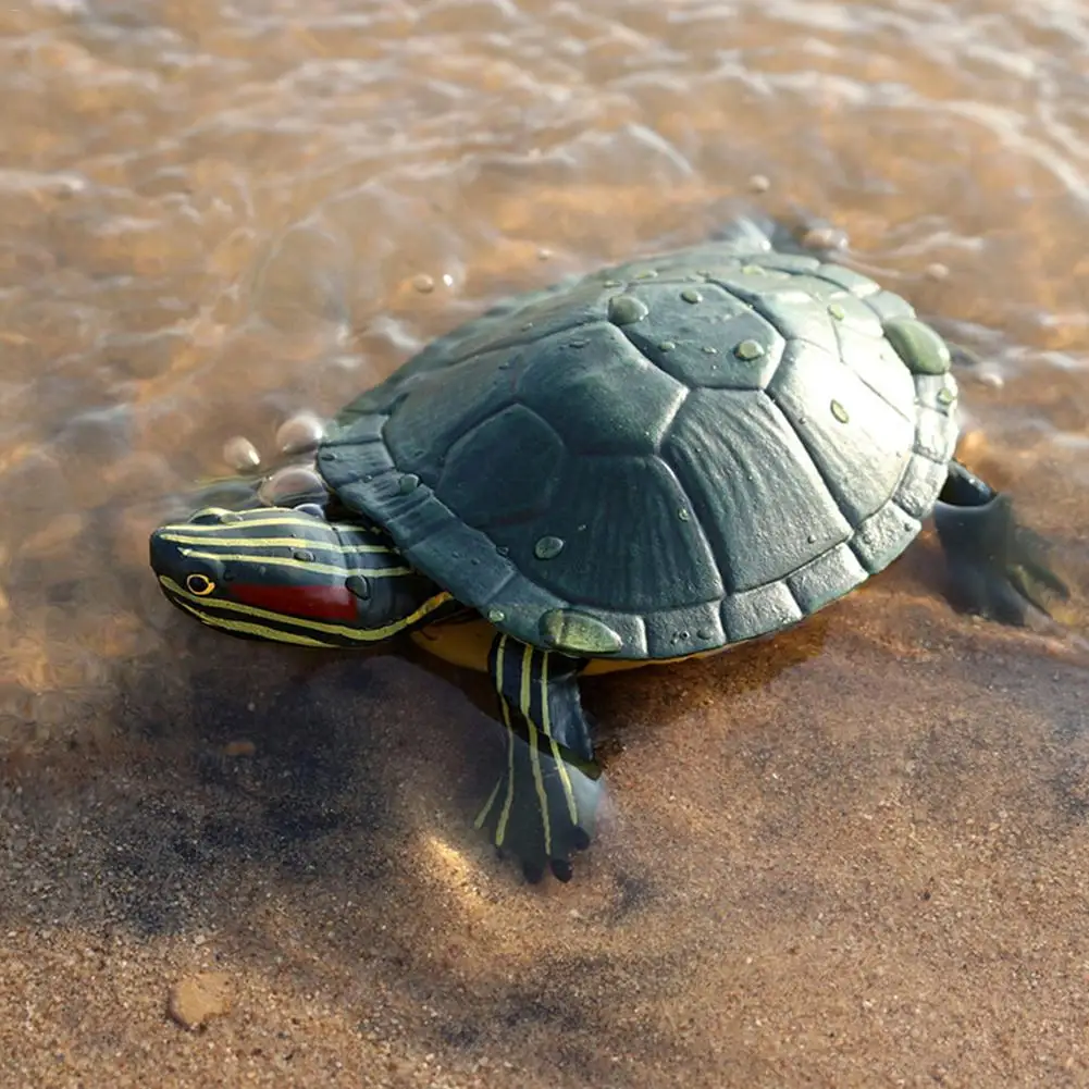 

5.5inch Classic Brazilian Sea Life Animals Sea Turtle Model Red-Eared Slider Action Figures Lifelike Educational Toy For Kids