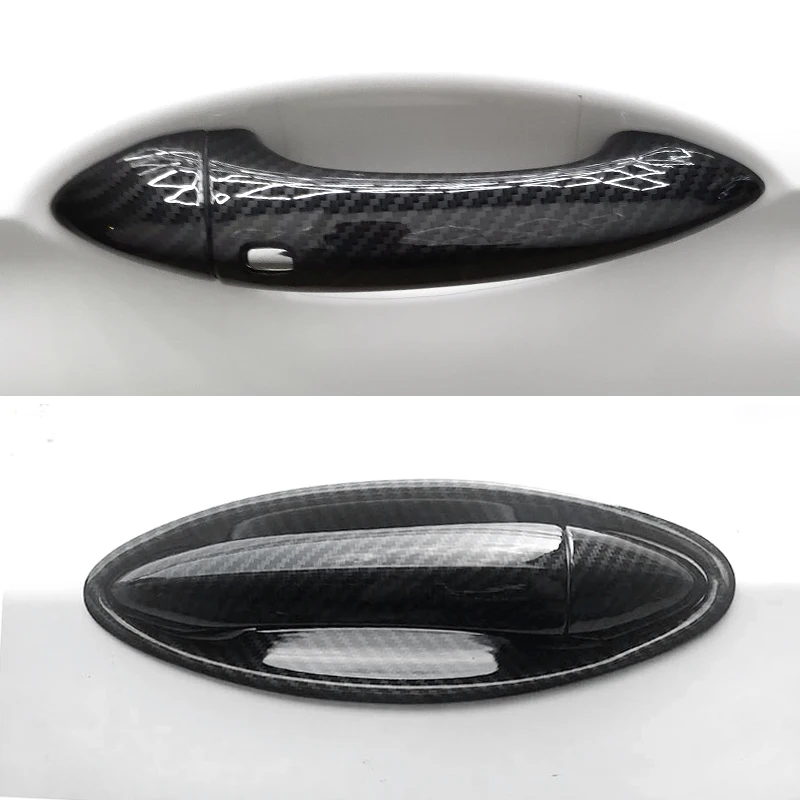 

Car Carbon Fiber Style Exterior Door Handle / Door Bowl Cover Sticker Trim For Chevrolet Cruze 2015 2016 2017 2018