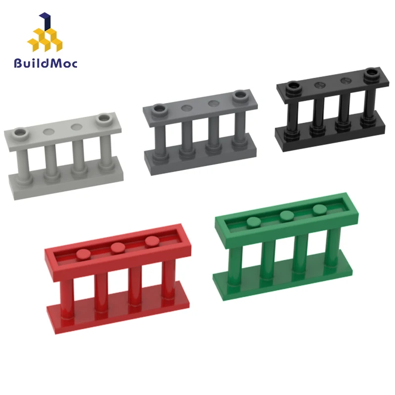 

BuildMOC Compatible Assembles Particles 30055 1x4 fence 2 bumps on top Building Blocks Parts DIY LOG