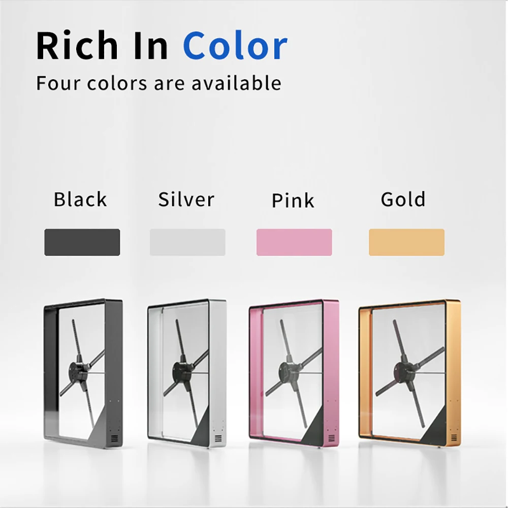 56CM 640Pcs LED WIFI Version With Metal Cover LED Holographic Display Advertising Logo Imaging Lamp Lights for Party Decorations