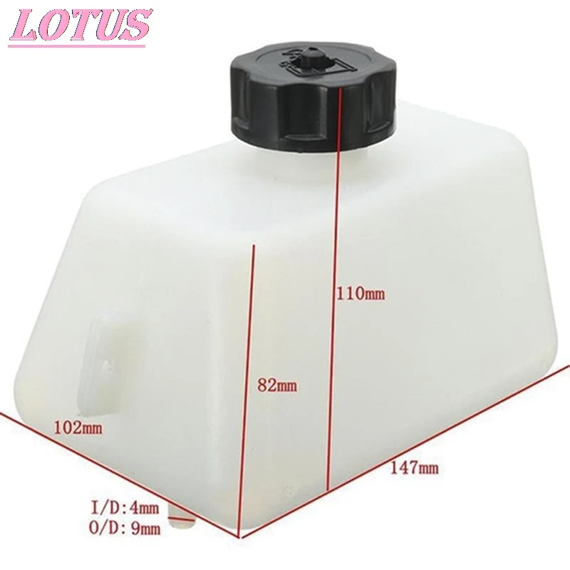 White Plastic Motorcycle Petrol Fuel Tank For Mini Motor Dirt Bike Dirtbike Filter 1L Motorcycles Accessories 1pc