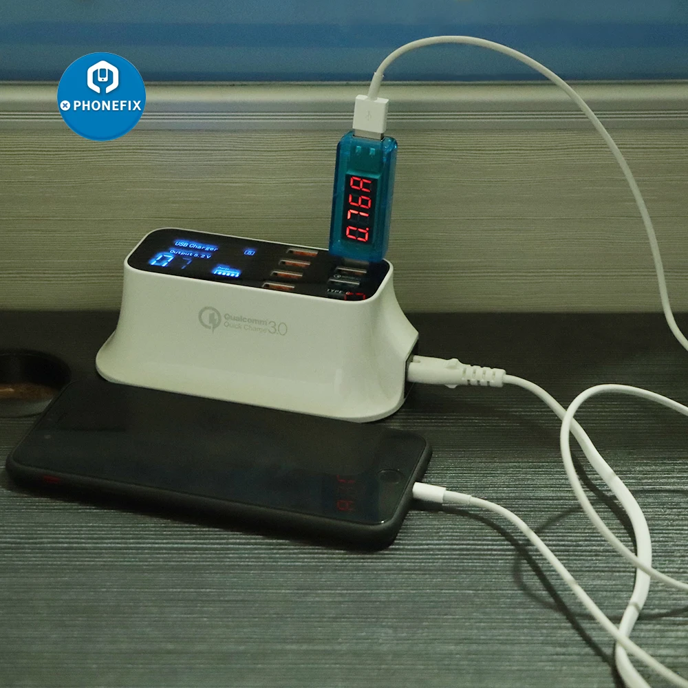 A CRISTALLI LIQUIDI Digital Voltmetro Amperometro USB Charger Medico Elettronica Mobile di Potere Corrente di Carica di Tensione del Tester del Tester Medico Voltmetro