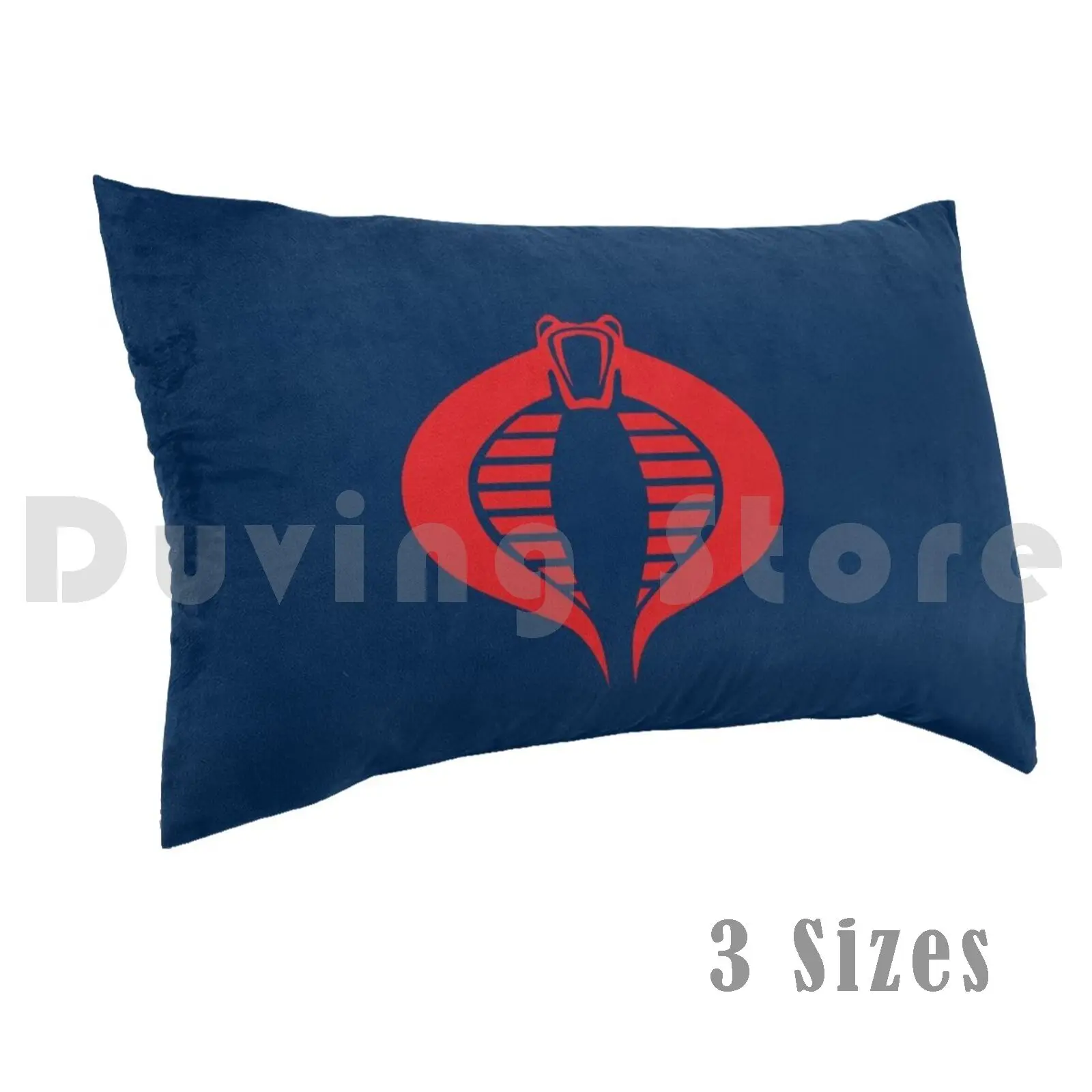 Navy Blue / Red Gi Joe Commander Pillow Case DIY 50*70 Commander The Enemy Gi Joe Gi Joe Blue Red Navy Navy Blue Navy