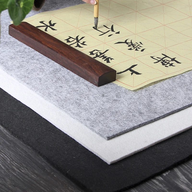 1pc 50x70cm/ 80x120cm Felt Mat Pad Blanket 5mm Thick Chinese Water Ink Brush Painting Calligraphy Sumi-e Tool Art DIY Crafts