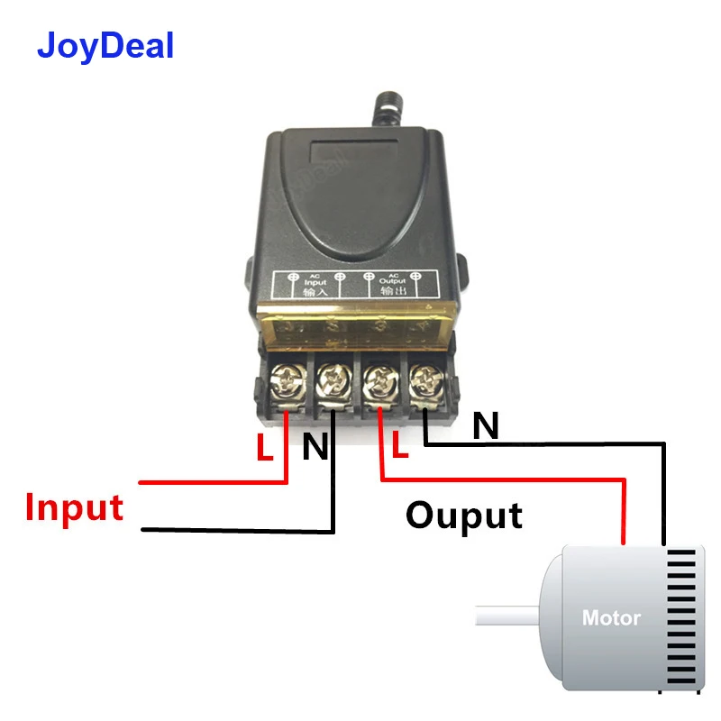 433MHz Wireless RF Remote Control Switch AC 110V 220V Factory Light Single Water Pump 30A High Power Long Distance Remote On Off