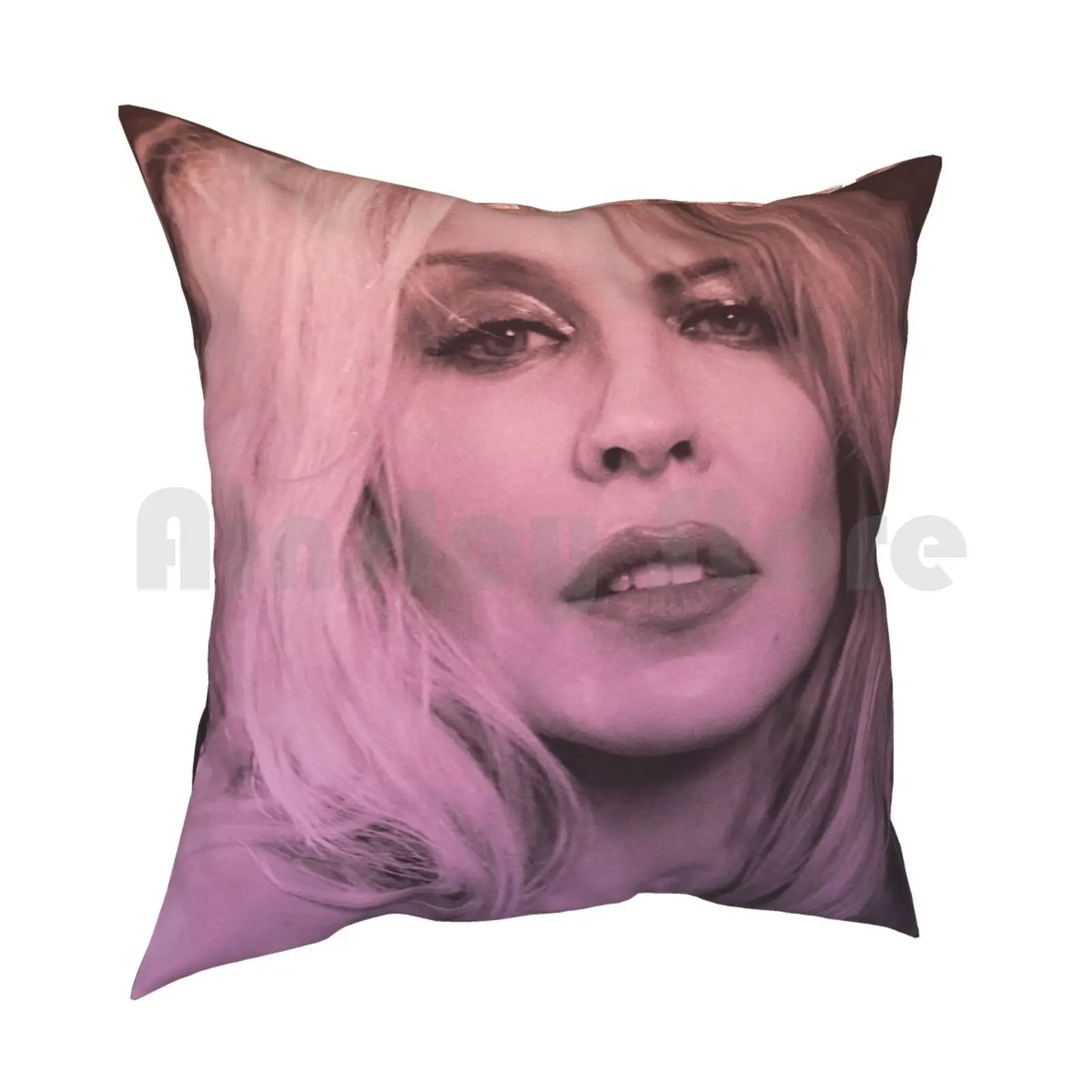 Golden Portrait Of Our Disco Queen Kylie Minogue Pillow Case Printed Home Soft DIY Pillow cover Colorful Closeup Portrait