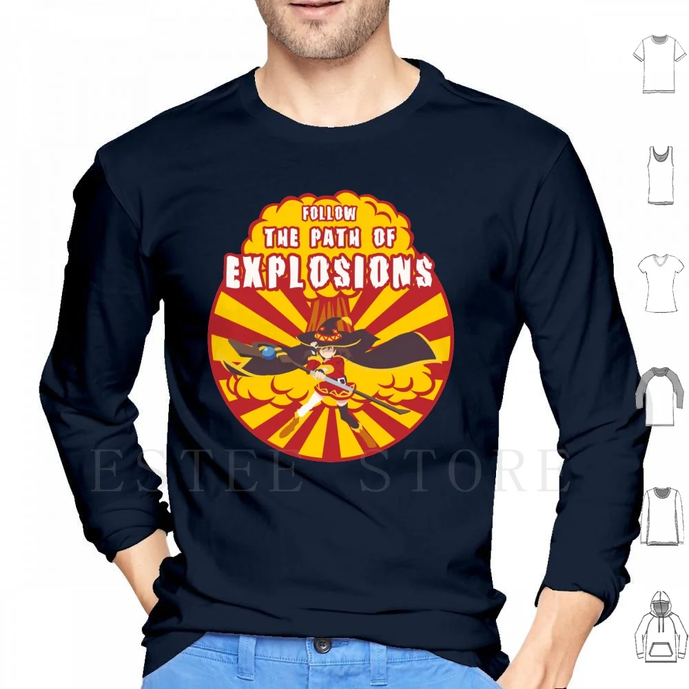 Path Of Explosions Hoodies Long Sleeve Konosoba Kono Subarashii Sekai Megumin Crimson Demon Aqua Anime