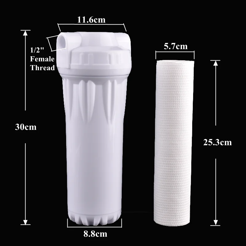 1/2 Inch Pre-Filter Kitchen Faucets Tap Water Filter Water Purifier Purification PP Cotton Garden Watering Irrigation Strainer