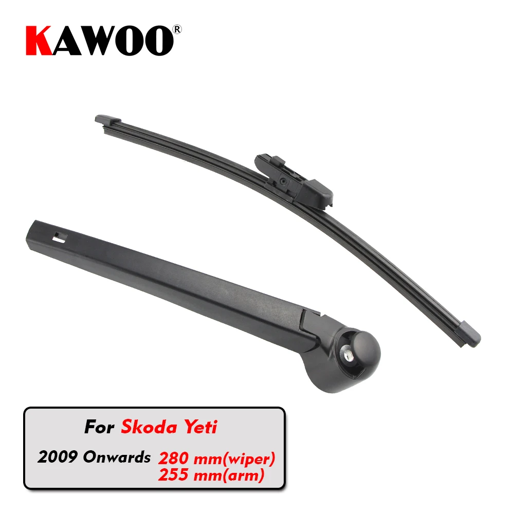 

KAWOO Car Rear Wiper Blade Blades Back Window Wipers Arm For Skoda Yeti Hatchback (2009 Onwards) 280mm Auto Windscreen Blade