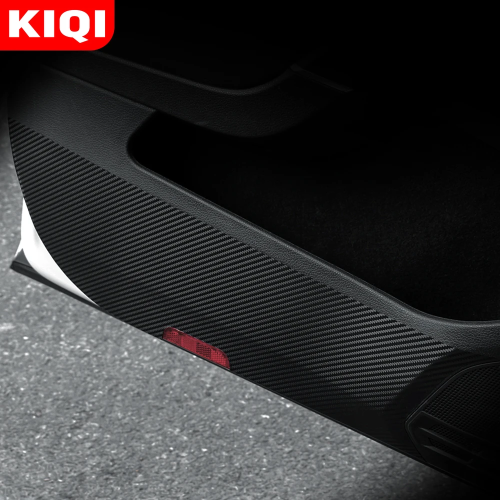 KIQI Carbon Fiber Inner Door Panel Cover Sticker for Volkswagen VW Golf 7 MK7 7.5 MK7.5 2012 - 2019 Auto Stickers