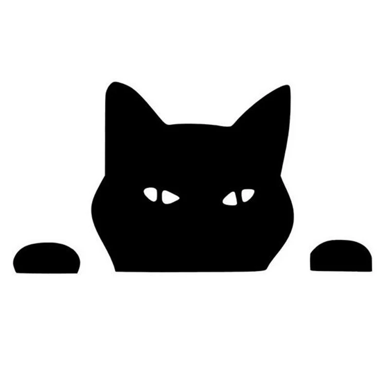 

14*7.5CM Pet CAT PEEPING Cat Fun Car Stickers And Decals Motorcycle Car Styling
