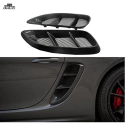 Carbon Fiber Side Air Vents For Porsche 718 Boxster Cayman 2016 - 2021 Car Accessories Replacement Ventilation Opening 2pcs