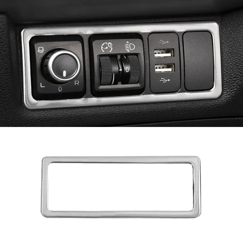 Vtear car headlight switch frame decorative molding button trim console accessories For Geely Atlas Emgrand NL-3 Proton X70 auto