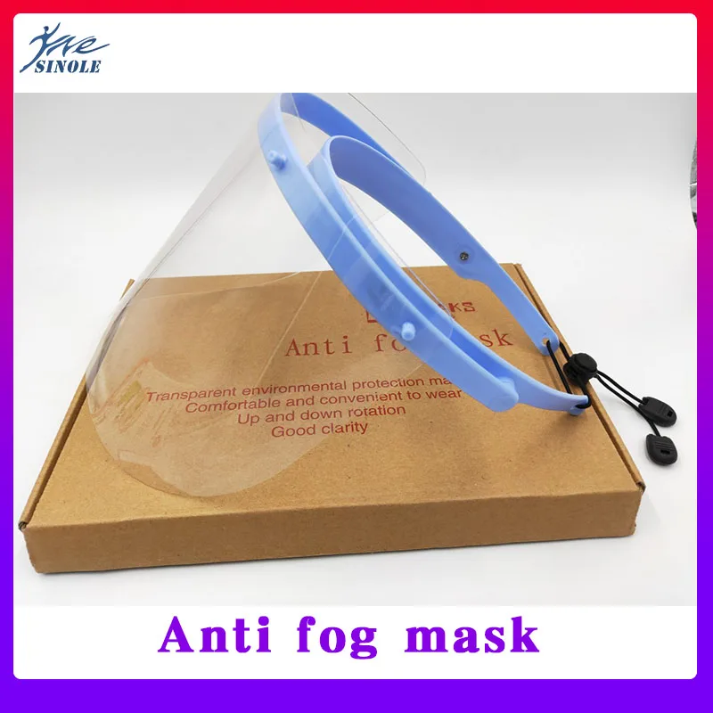 Dental Face Mask Protective Cover 1 Shelf 10pcs Dental Face Shield Detachable Face Shield  Anti-fog ental Protective Face