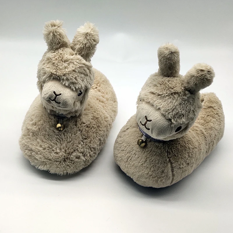 Sheep Indoor Slippers Warm Winter Home Fluffy New Fashion Men Women Bread Demon Soft Plush Shoes Unisex Cute Funny Christmas
