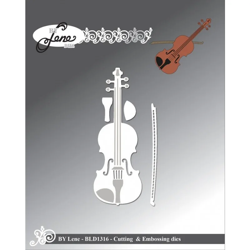 AliliArts Metal Cutting Dies Violin diy Scrapbooking Photo Album Decorative Embossing PaperCard Crafts Die 2020