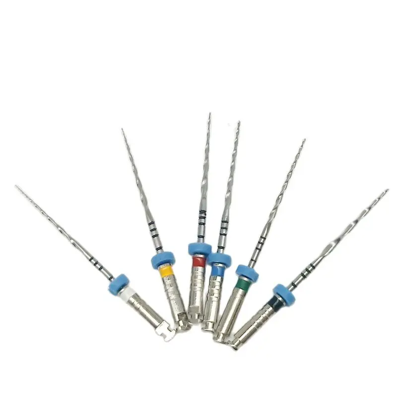 30 Pcs/5 Sets 25mm Niti Rotary Root Canal File M Files Dental Reciprocating Blue Endodontic Files