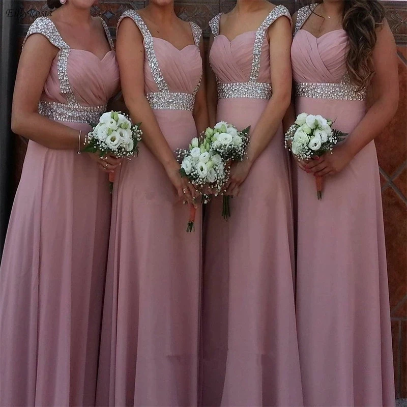 

ANGELSBRIDEP 2 STORE A-Line Bridesmaid Dresses Long Chiffon Sexy Sweetheart Vestido Dama Honra Formal Evening Party Gowns Hot