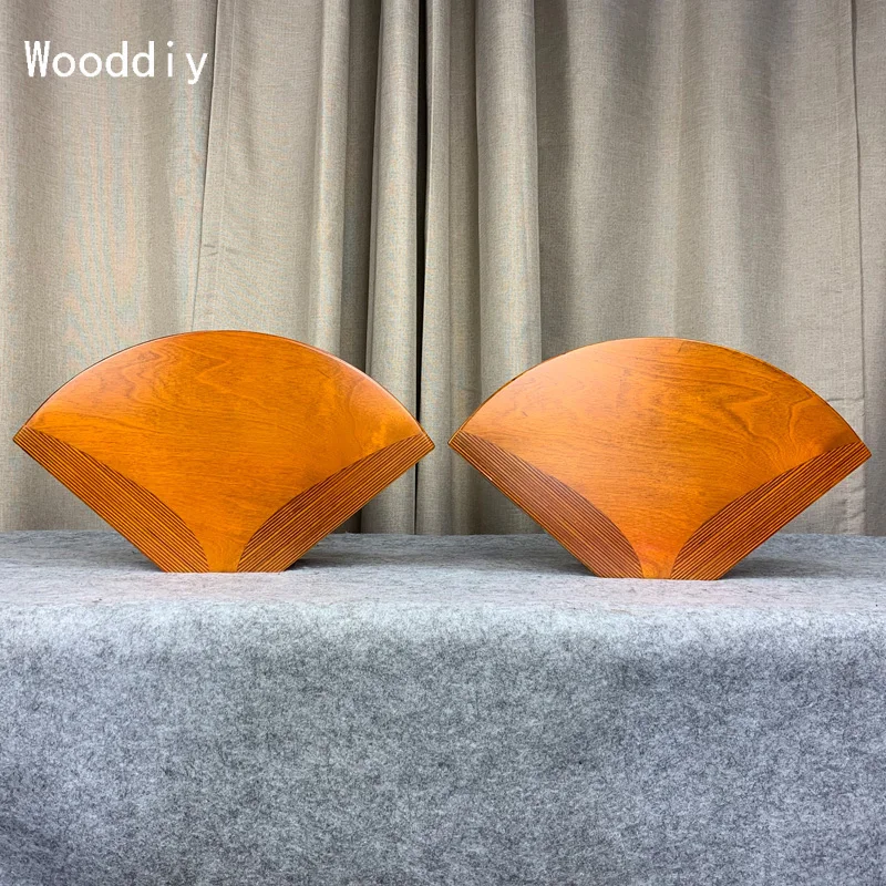 Wooddiy 1inch Throat Wooden Horn One Pair Exponential Arai Yuichi A-480FL Birch Plywood Mid-treble Speaker Shell 444mm Width