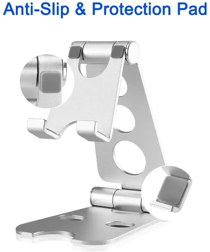 Suporte do suporte do telefone celular, suporte ajustável do telefone do desktop compatível com para o iphone 11 pro xs max xr x 8 7 6, ipad mini