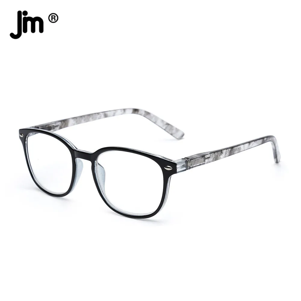 JM Spring Hinge Reading Glasses Retro Magnifier Diopter Presbyopic Reading Glasses Women Glasses
