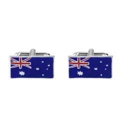 High Quality Fashion Stars Australia Flag Cuff links Australian I Love Australia Cufflinks Jewelry Gift for Men Women