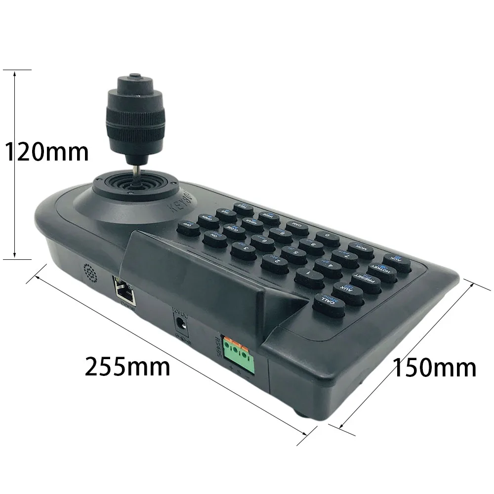 4-Axis Joystick CCTV Keyboard Controller Keypad for Security Analog AHD PTZ Speed Dome Camera Decoder Pelco RS485 Pan Tilt Zoom