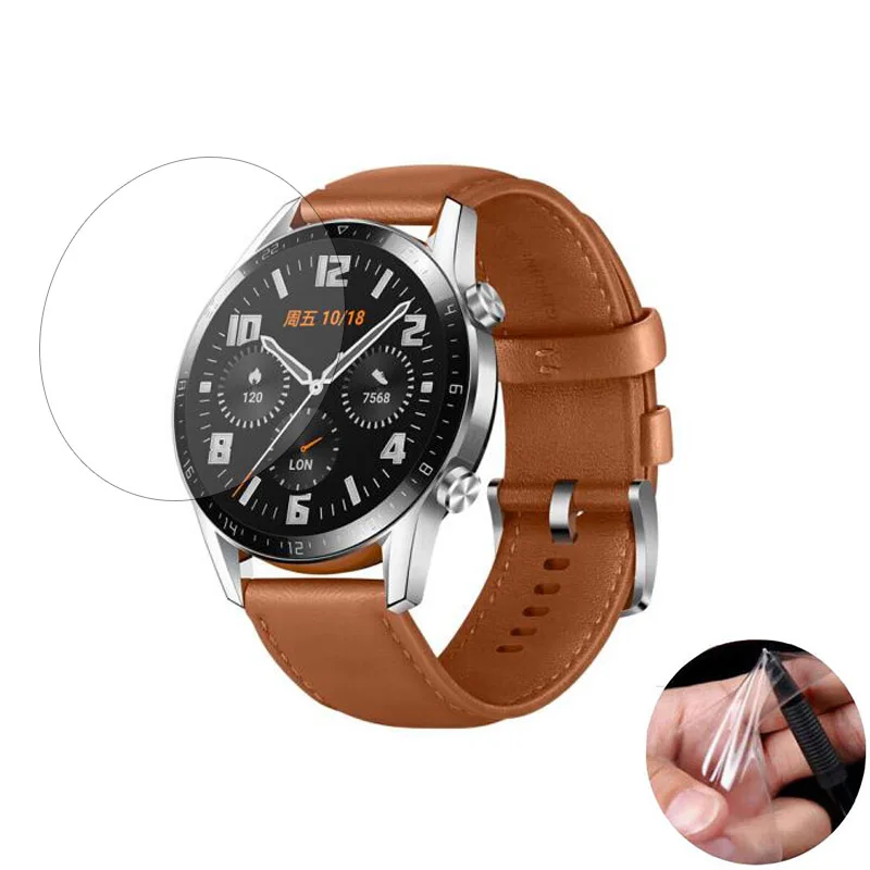 Soft Clear Protective Film For Huawei Watch GT 2 Active/Elegant GT2 42MM 46MM Smartwatch Full Screen Protector Cover (Not Glass)