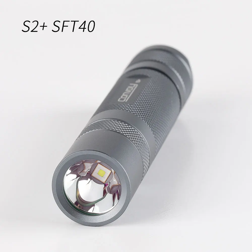 Convoy S2+ with luminus SFT40 ,copper DTP board and ar-coated inside, Temperature protection,18650  flashlight,torch light