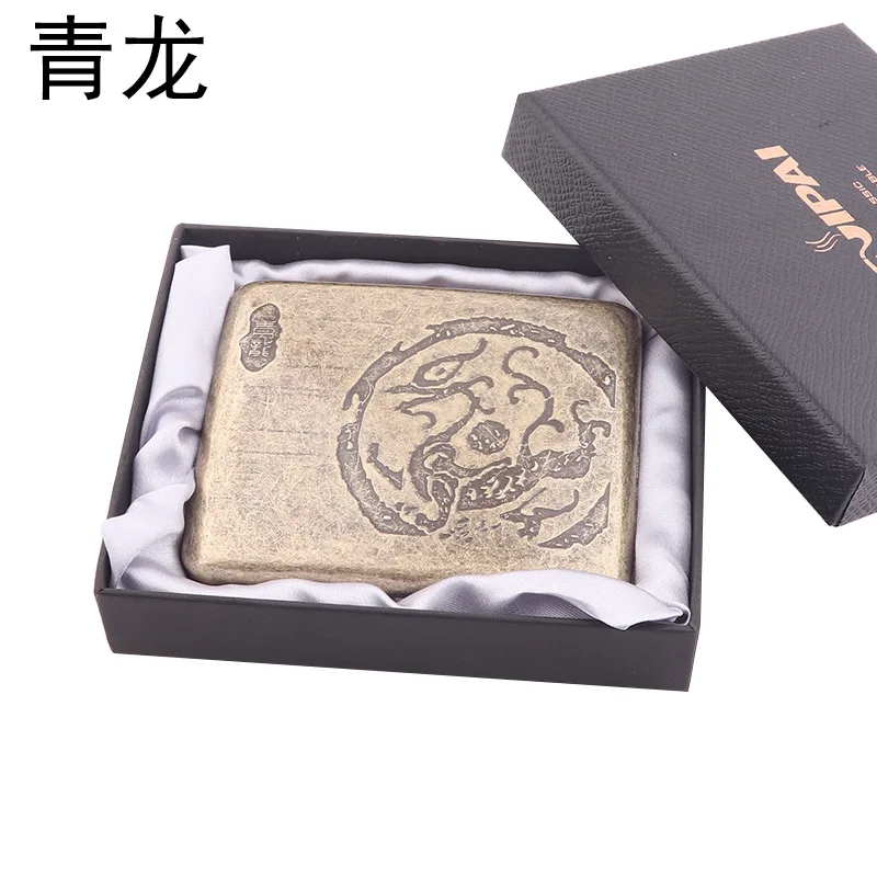 Multi Style Classic Retro Cigarette Case Portable 20 Capacity Cigarettes Box Smoking Accessories Storage Supplies