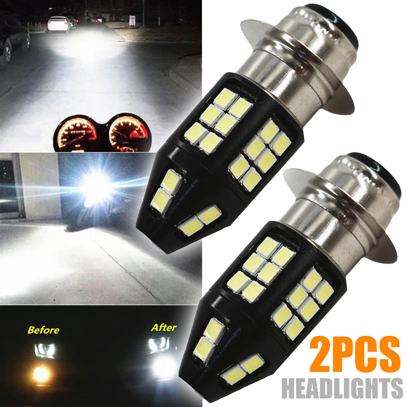 2pcs H6M LED Fog Signal Headlight Bulb For Yamaha Raptor 700 700R 06-18 White