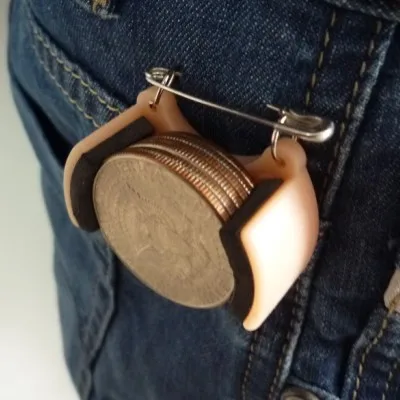 Coin Dumper / Holder for Half Dollar, Morgan Coins Magic Tricks Coin Appear/Vanish Stage Close Up Illusions Gimmick Props Magia