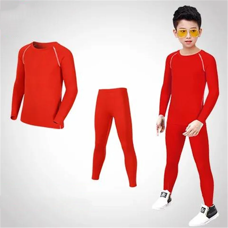 Kids Football Sets Children Boy Students Fitness Basketball Running Exercise Training Sports Soccer Top Shirt + Legging Pant 08