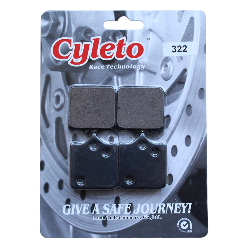 Cyleto Motorcycle Front Rear Brake Pads for BMW S1000R 2010-2018 S 1000 R Naked K47 2014-2018 S1000RR K46  2010-2018