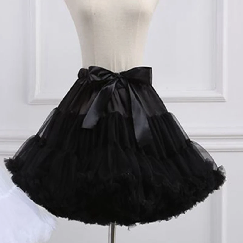 New Puffy Short Petticoat DongCMY Tulle Elegant Underskirt Rockabilly Tutu for Wedding Party