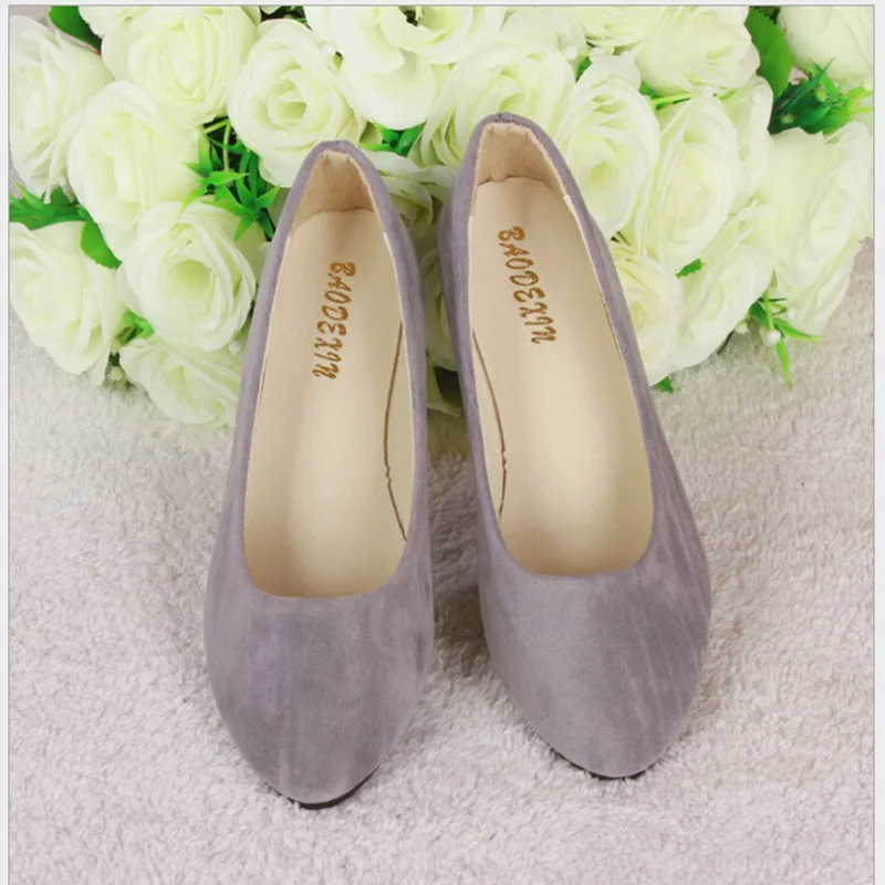 2021 Fashion Pointed Toe Single Women Flat Shoes Lighter Candy Colors For Women's Shoes Big Yards For Women's Shoes 43