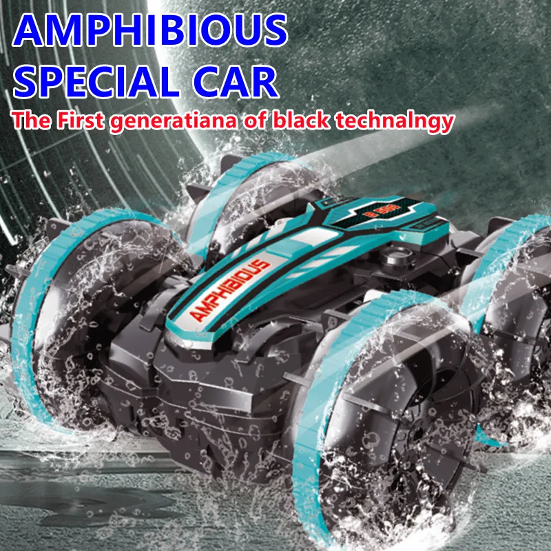 Amphibious Watch Remote Control Car 2.4G 45Mins Intelligent Programming Auto Demonstration 360-Degree Stunt Rotation RC Vehide