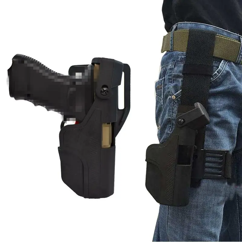 Hunting High Quality Glock Pistol Case Right Throw Lock Pistol Glock Air Gun Waist Case 17 18 19 22