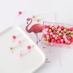 TUTU 120pcs Push Spilli Ufficio Decorativo Dono di Cancelleria Colorato Thumb Tack Messaggio Bordo di Sughero Puntina Da Disegno Puntina Da Disegno H0460