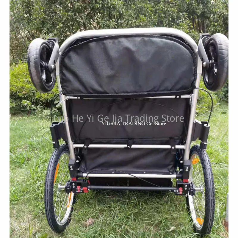 3 in 1 Kids Bike Trailer Twins Stroller Baby Jogger Red ,3 Color For Available